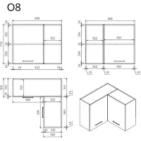 Wasophoogte Keukenkast – module o8 – pure