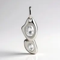 Cavill - Zilveren Hanger met 1,531 ct Ovale Tanzania Zirkoon - 925 Sterling Zilver met Palladiumlaag - Elegant, Duurzaam, Bezelzetting, Dames Sieraad