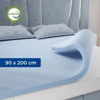 CozySense Basic Topper 90x200 - Topmatras - Topdekmatras - Gel Traagschuim Opencell Structuur - CertiPUR - Medium Hardheid - 6 cm