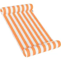 TRAVELLY Luxe Waterhangmat Zwembad – Oranje – Opblaasbare drijvende lounge