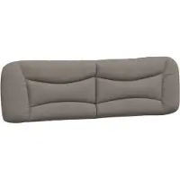 vidaXL Hoofdbordkussen "Hvar" 180 cm stof taupe