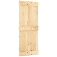 vidaXL Vlakke deur NARVIK 85x210cm Massief Pine Hout (Onbehandeld)