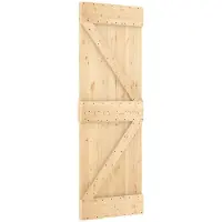vidaXL Deur NARVIK 70 x 210 cm Massief Pine Hout (Onbehandeld) Naturel