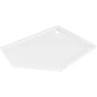 Mexen Flow vijfhoekige douchebak slim rechts 100 x 80 , glanzend wit - 46P108010R