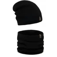 Alur Serie - Zwart Mannenensemble - Beanie en Sjaal