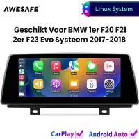 AWESAFE 10.25'' Carplay Autoradio - Geschikt voor BMW F20 F21 F23 Evo Systeem 2017 t/m 2018 - GPS Navigatie - Draadloze Carplay Android Auto - Linux System - Touchscreen - Bluetooth Radio - 2017 2018