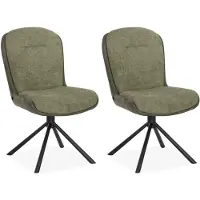 MX Sofa - Eetkamerstoel Trafford - Sage (set van 2 stoelen)