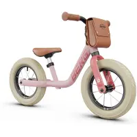 Berg MOOV12 Loopfiets - 2,5+ jaar - 12 inch - Lichtgewicht - Comfortabele luchtbanden - Verstelbaar Stuur en Zadel - Incl. Rugtasje - Retro Pink