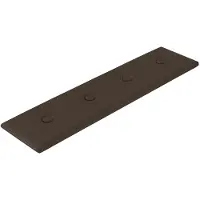 vidaXL Wand Hoofdbord 12 pcs Bruin 60 x 15 cm Kunstleer