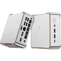 NiPoGi P2 Mini PC - АMD Ryzen R2544( 4C/ 8T, tot 3,70 GHz) - 16 GB DDR4 512 GB M.2 SSD - 4K Triple Display - HDMI - Type-C - DP