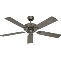 CasaFan CLASSIC OUTDOOR 132 BZ-EB Flügel Kunststoff braun Eiche Dekor Plafondventilator 60 W (Ø x h) 132 cm x 345 mm Brons Met wintermodus