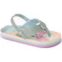 Reef Little Ahi Tropical Floral 8 Groen Sandaal