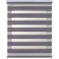 STORESDECO - Duo rolgrodijn – stijlvol dubbel textiel in zilver, 140x180 cm