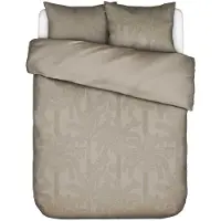Essenza Dekbedovertrek Palma Taupe Satijn-240 x 200 / 220 cm | Lits-Jumeaux