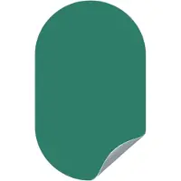 Groovy Magnets Ovaal Magneetsticker - Forest Green