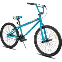 Hiland 24 Inch BMX Fiets - Freestyle voor Tieners & Volwassenen - Inclusief 2 Pegs - Meerdere Kleuren - Geschikt voor buitenactiviteiten in de lente