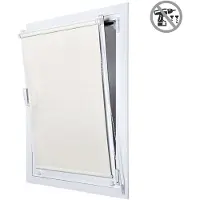 STORESDECO - Opaco EasyFix rolgordijn, rolgordijnen zonder boren, Crème,60x180 cm