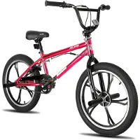 Hiland 20 Inch Freestyle BMX Fiets - 5 Spaken (Mag Wheels) - 360 Graden Rotor - Inclusief 4 Pegs - Jongens & Meisjes (meer dan 7) - Geschikt voor buitenactiviteiten in de lente