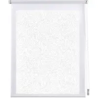 STORESDECO - Rolgordijnen met patroon, doorschijnend met witte golven, , 75x180 cm