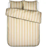 Essenza Dekbedovertrek Minte Stripe Yellow Straw - Vanilla Satijn-260 x 200 / 220 cm | Extra Breed