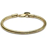 Lucleon Essentials | 4 mm Goudkleurige Armband met Slangenschakels