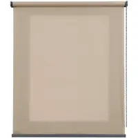 STORESDECO - Premium doorschijnend rolgordijn met aluminium afwerkingen, Beige 180x250 cm