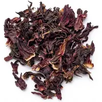 Kajal Hibiscusthee 1kg - Gedroogde Bloemen Hele Hibiscusbloemen - 100% Natuurlijk - 1000g Losse Thee - Premium Kwaliteit Hibiscus Sabdariffa Kruidenthee met Sticker