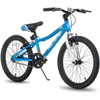 Hiland Climber Tiener Forensen Stadsfiets - 20 inch - Single Speed ​​- V-Brake - Blauw - Geschikt voor buitenactiviteiten in de lente