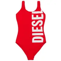 Diesel badpak rood Meisjes Nylon Logo - maat 170 | Badpak van