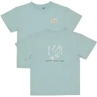 LEVV Little T-shirt met backprint lichtblauw Jongens Katoen Ronde hals - maat 134