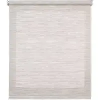 STORESDECO - Screen Premium rolgordijn met technische stof, 38 mm Grijs-Beige 45x180 cm