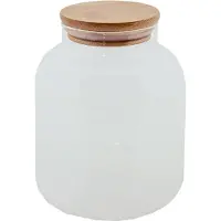Clayre & Eef Voorraadpot 1200 ml Glas Voorraadbus Transparant Voorraadbus