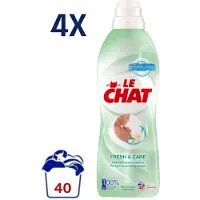 Le Chat 4x) Fresh & Care Wasverzachter - 880 ml (40 wasbeurten