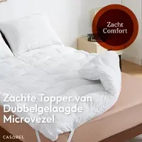 Casabel Cloud Matras Topper 140 x 190 cm Extra Dik in Microvezel - Optimaal Comfort