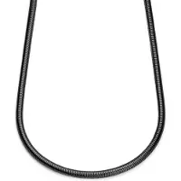 Lucleon - Heren - Roestvrij Staal Schakelketting - Zwart