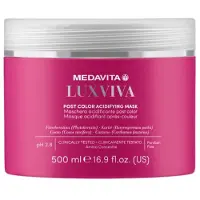 Medavita Luxviva Post Color Acidifying Masker - 500ml | Voor Gekleurd Haar