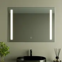 LOMAZOO Badkamerspiegel met LED Verlichting Reyes - Douche Spiegel - Met Anti-Condensfunctie - 60 x 80 cm