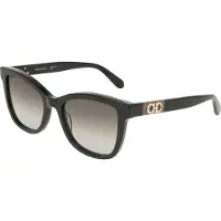 Ferragamo Zonnebril - - SF2108S - Zwarte acetaat - Vierkant - 54 mm