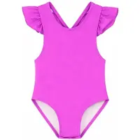 SuperCute badpak fuchsia roze met gekruiste bandjes maat 80/86