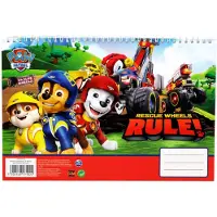 Javoli Paw Patrol Reddingswielen A/4 Spiraal Schetsboek, 30 Vellen