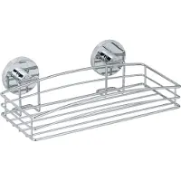 Wenko Vacuum-Loc Doucherek chroom 26x15cm - Douchemand - Bevestigen zonder boren