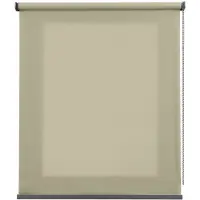 STORESDECO - Premium doorschijnend rolgordijn met aluminium afwerkingen, stenen kleur 160x250 cm