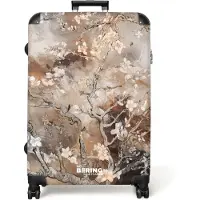NoBoringSuitcases.com - Koffer groot - Reiskoffer lichtgewicht - Amandelbloesem beige - Rolkoffer met 4 wielen - Grote trolley XL - 98 liter bagage
