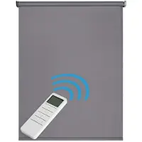 STORESDECO - Motorgecontroleerd Opaco blackout, afstandsbediening, donkergrijs 200x250cm