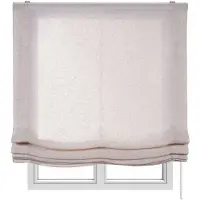 STORESDECO - Vouwgordijn zonder stokken, doorschijnend, Beige, 90x175 cm