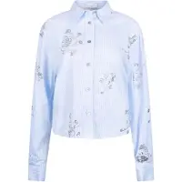 NUKUS Nks02138 314 adora blouse stripe cloudy/offwhite