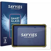 Savvies 2 Stuks Screenprotector - geschikt voor Ulefone RugKing Pad 2 Pro - beschermfolie glas transparant