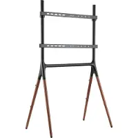 Ginza.se BP0078, TV-standaard, geschikt voor schermen van 124,46 - 177,80 cm, met 4 poten, zwart