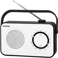 Aiwa R-190BW, draagbaar, analoog, AM, FM, 2 Watt, 80 - 20000 Hz, 10 cm