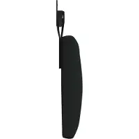 vidaXL Hangend hoofdbord Zwart Stof